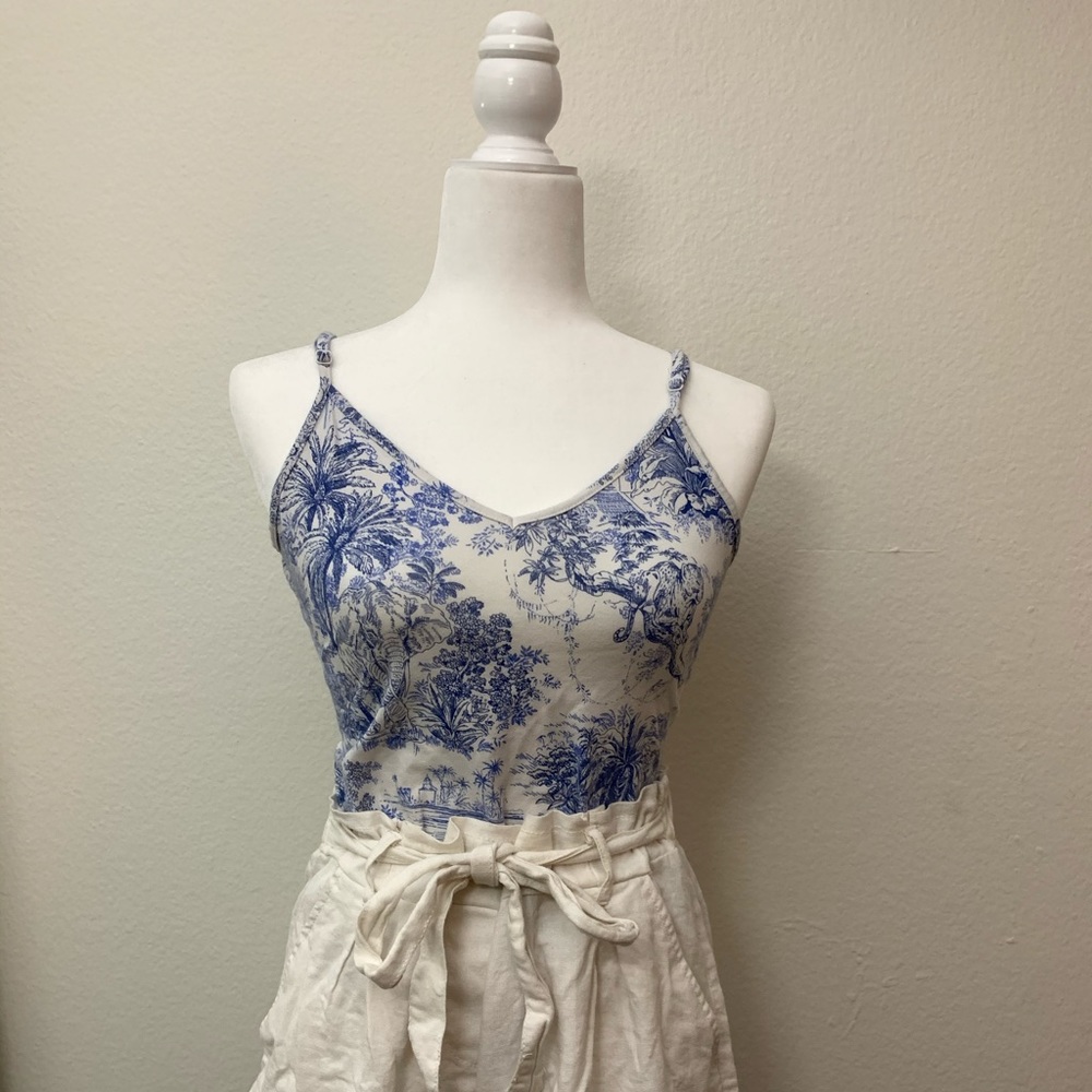 H&M Intricate Print Knit Bodysuit